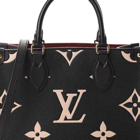 louis vuitton on the go empreinte|Louis Vuitton monogram leather.